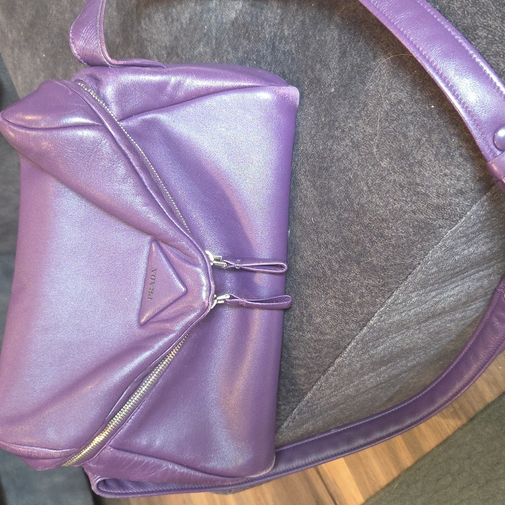 Prada Viola Nappa Leather Bag Purple